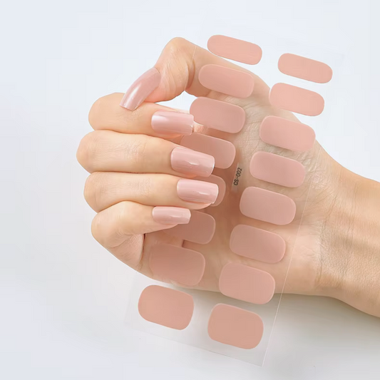 💅 (x2)Solid Color Nail Art Stickers – Premium Self-Adhesive Design